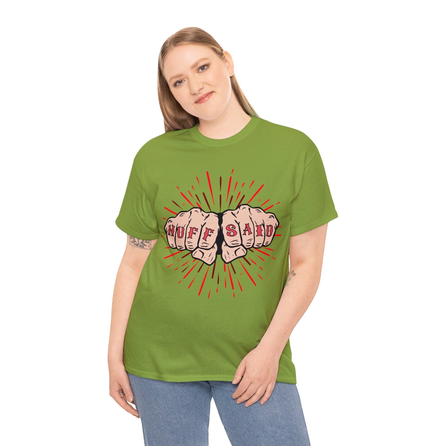 NUFF SAID Unisex Heavy Cotton Tee