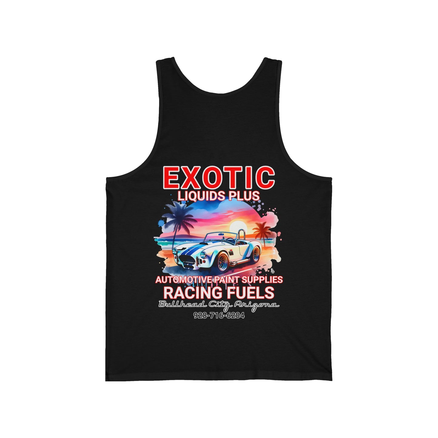 EXOTIC TANK FRONT AND BACK Unisex Jersey Tank