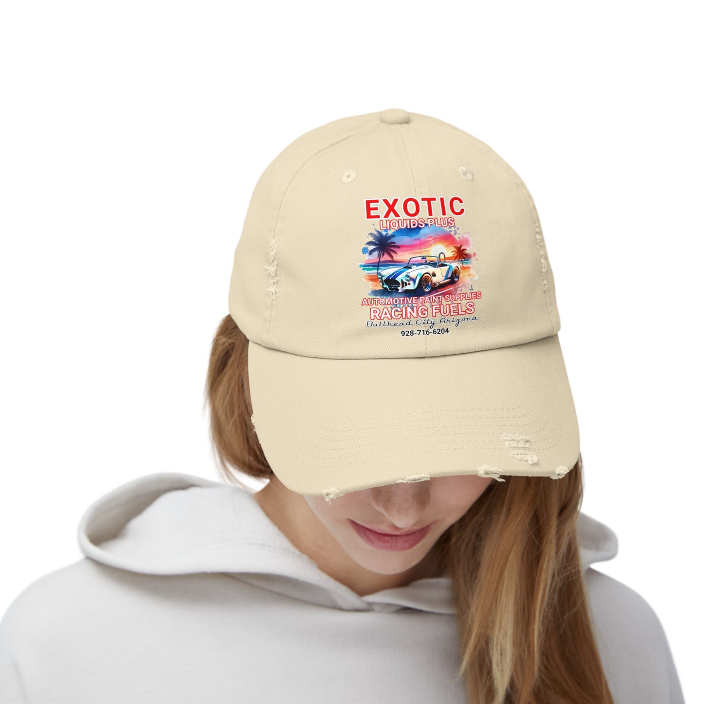 EXOTIC Unisex Distressed Cap