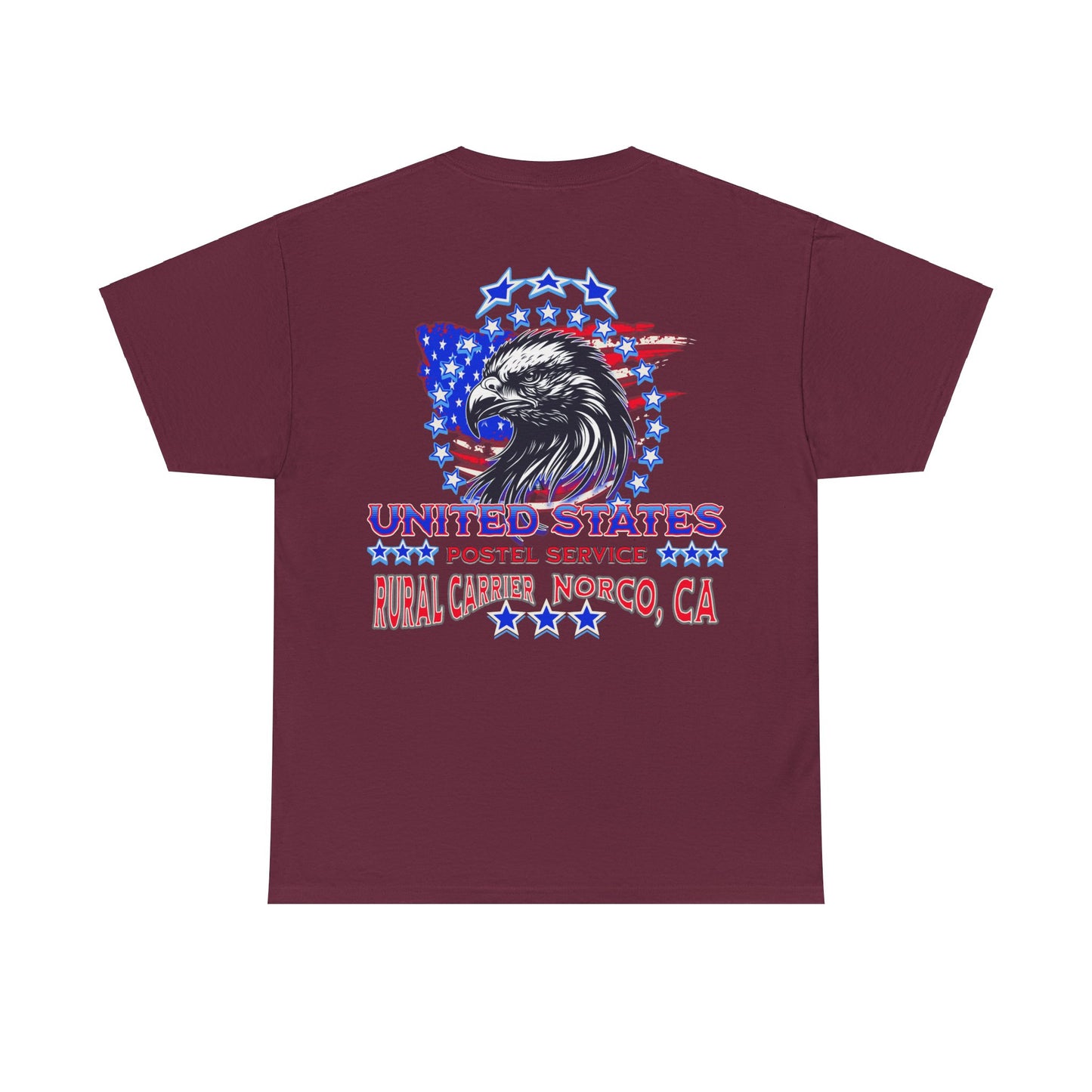POSTAL CARRIER ON BACK Unisex Heavy Cotton Tee