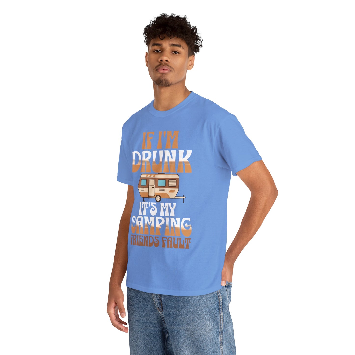 CAMPING ON FRONT  Unisex Heavy Cotton Tee