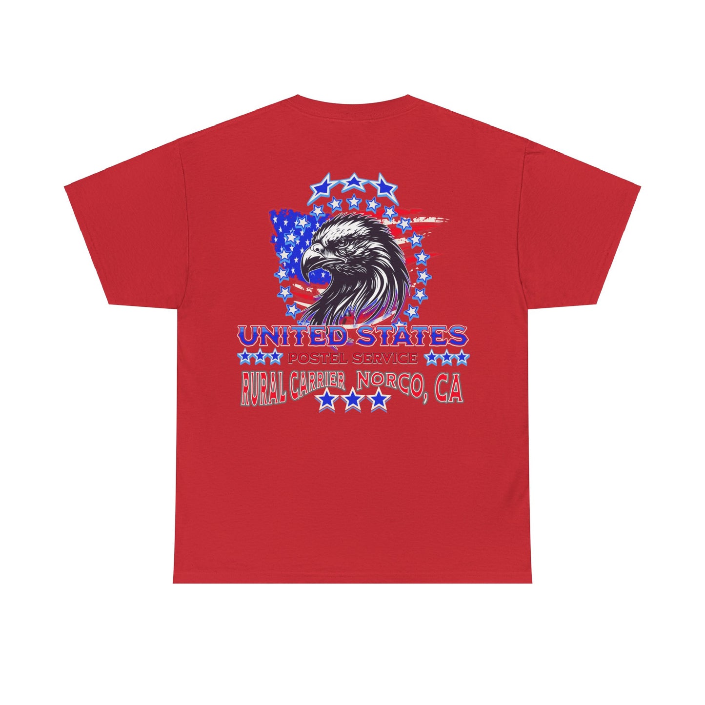POSTAL CARRIER ON BACK Unisex Heavy Cotton Tee