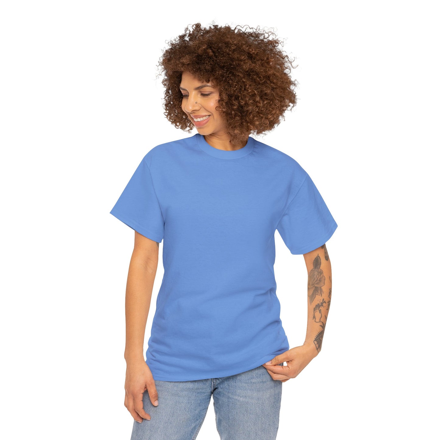 BARTENDER SHAKING THINGS UP ON BACK  Unisex Heavy Cotton Tee