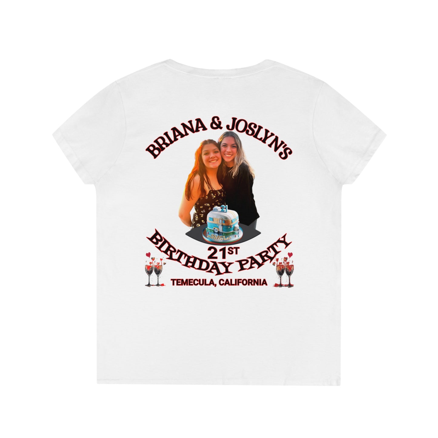TWINS Ladies' V-Neck T-Shirt