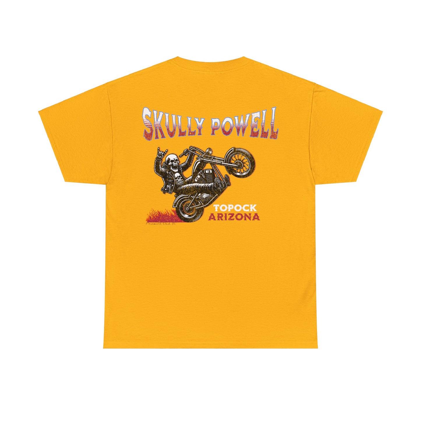 SKULLY ON BACK Unisex Heavy Cotton Tee