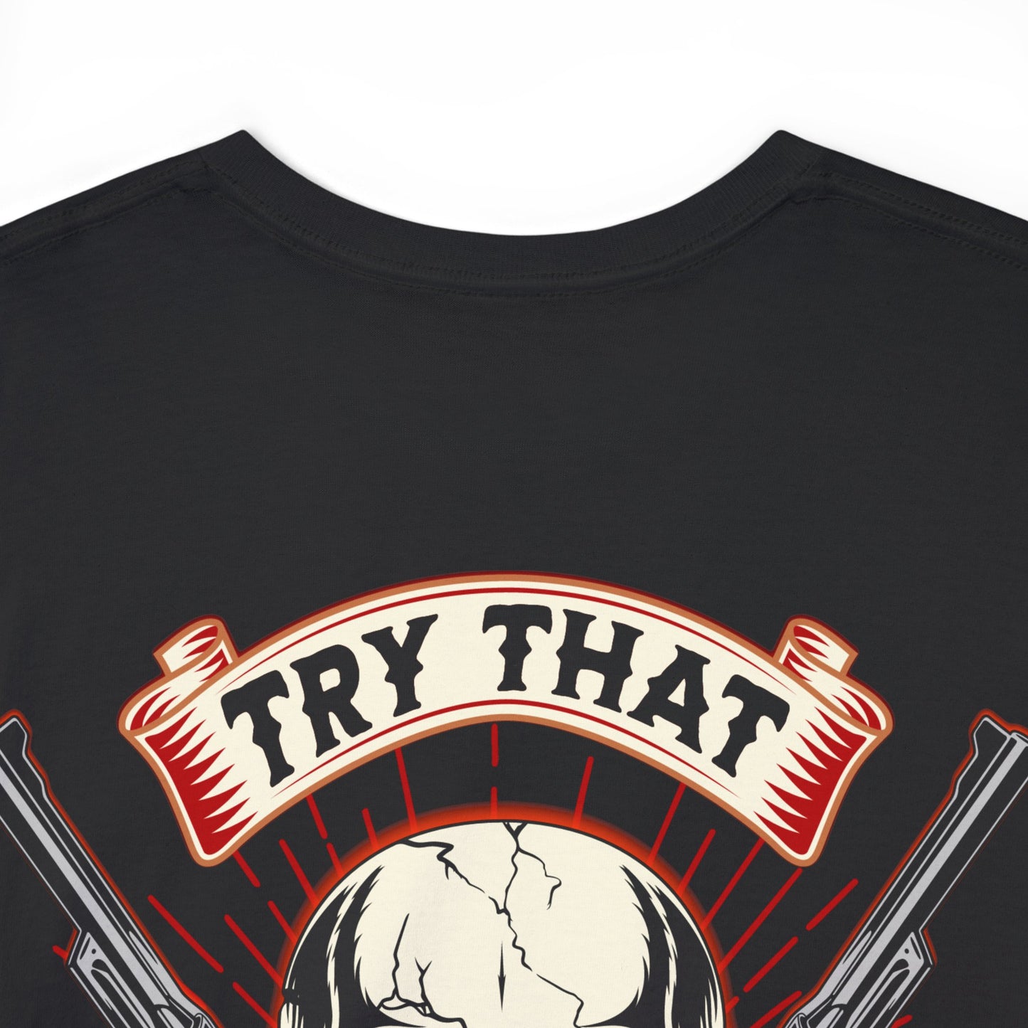 SMALL TOWN AN BACK  Unisex Heavy Cotton Tee