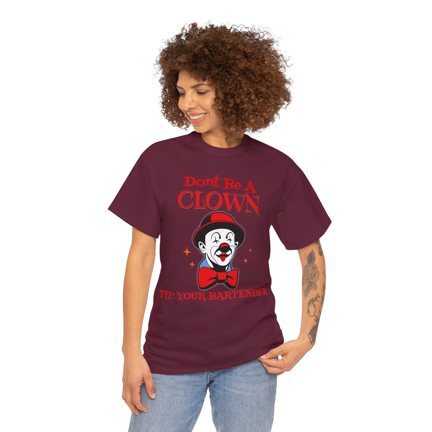 BARTENDER ON FRONT  Unisex Heavy Cotton Tee