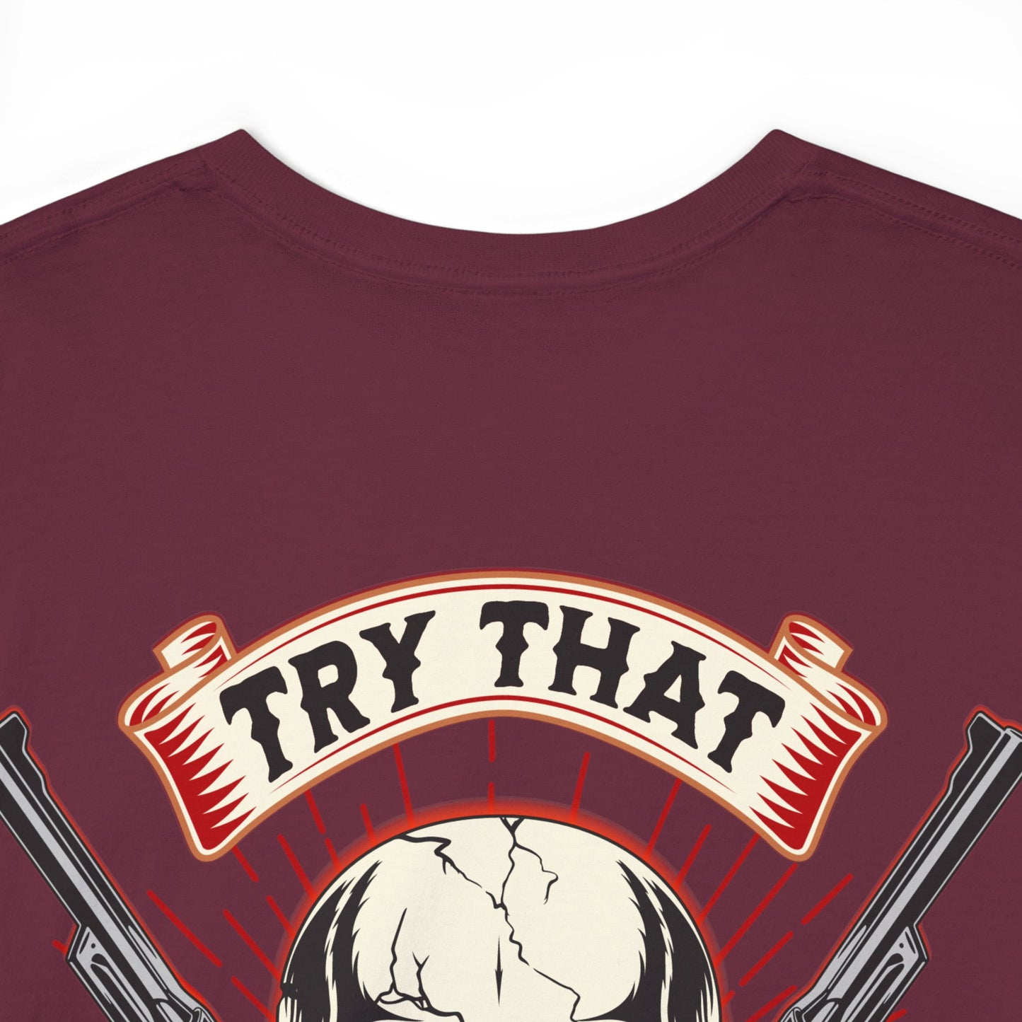 SMALL TOWN AN BACK  Unisex Heavy Cotton Tee