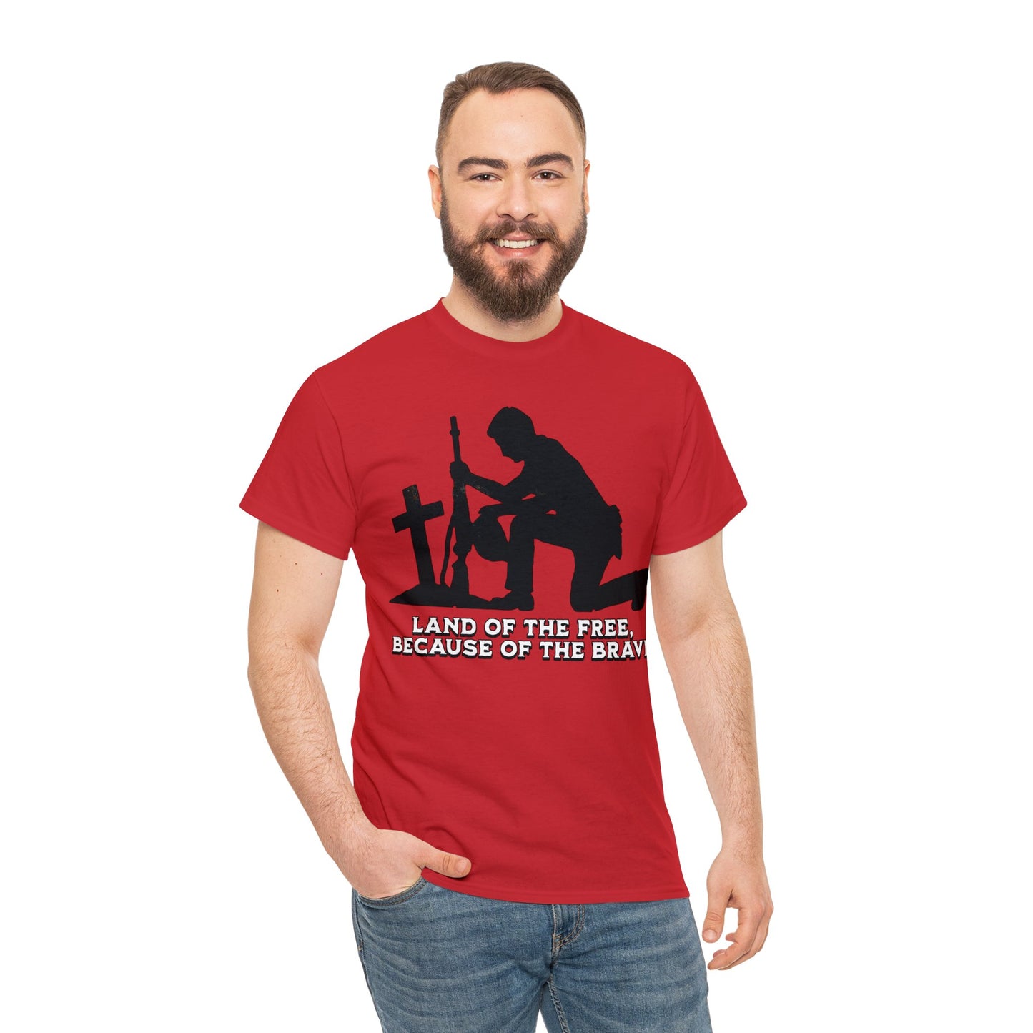 RED SHIRT FRIDAY ON FRONT 5 Unisex Heavy Cotton Tee
