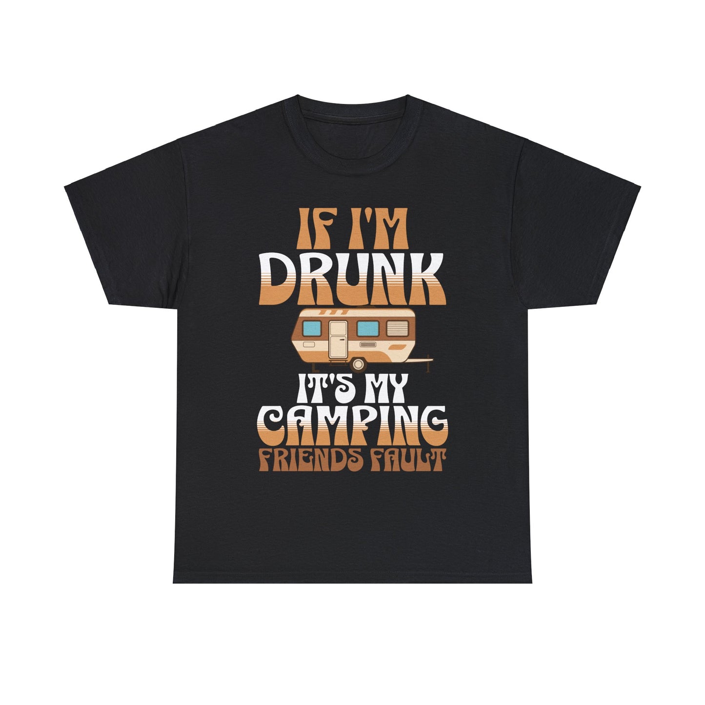 CAMPING ON FRONT  Unisex Heavy Cotton Tee