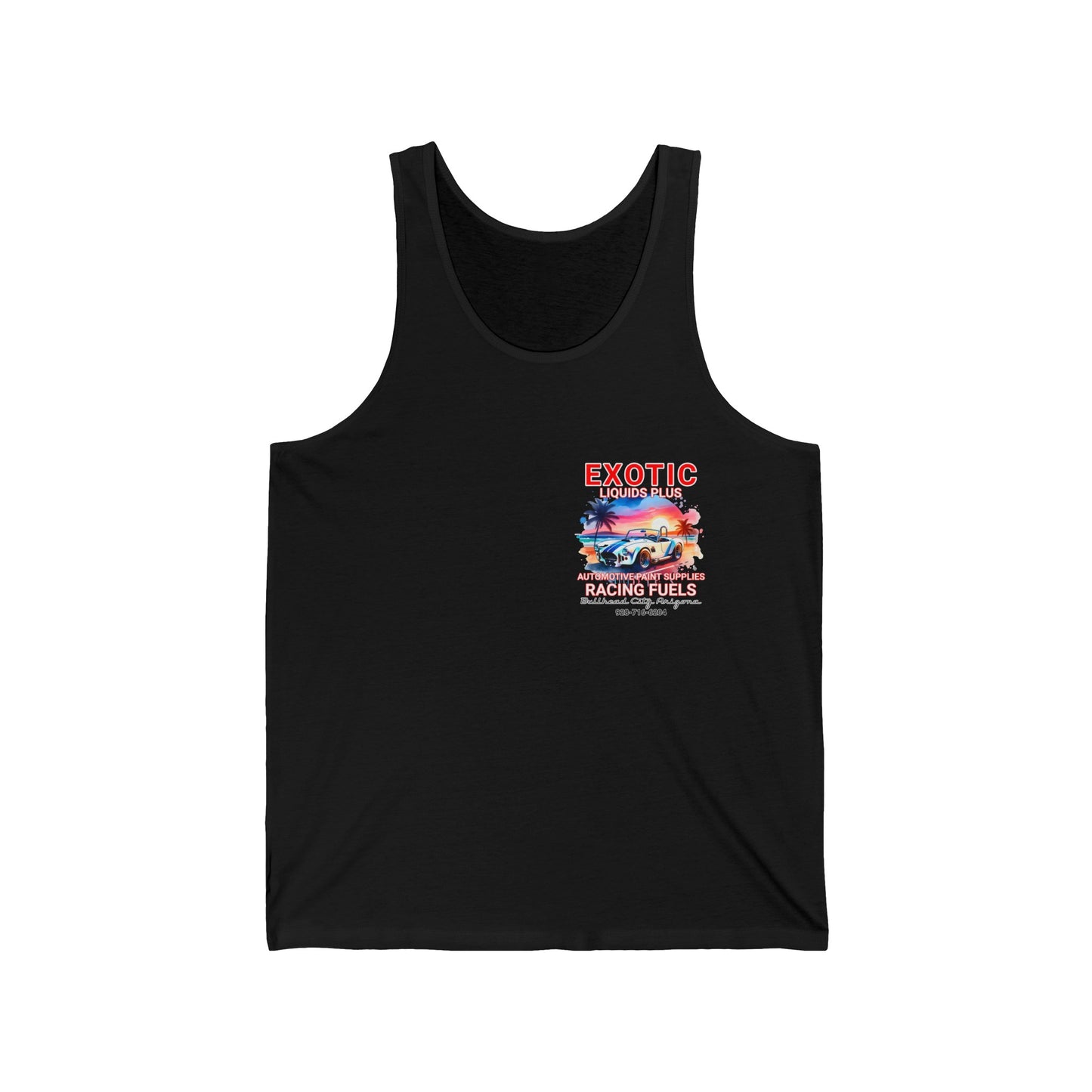 EXOTIC TANK FRONT AND BACK Unisex Jersey Tank