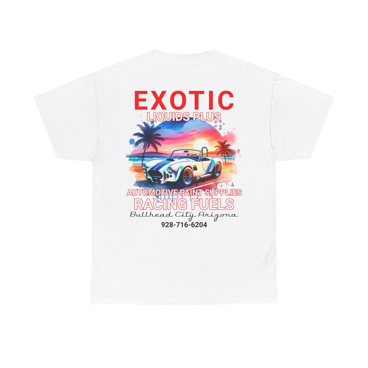 EXOTIC. BACK Unisex Heavy Cotton Tee