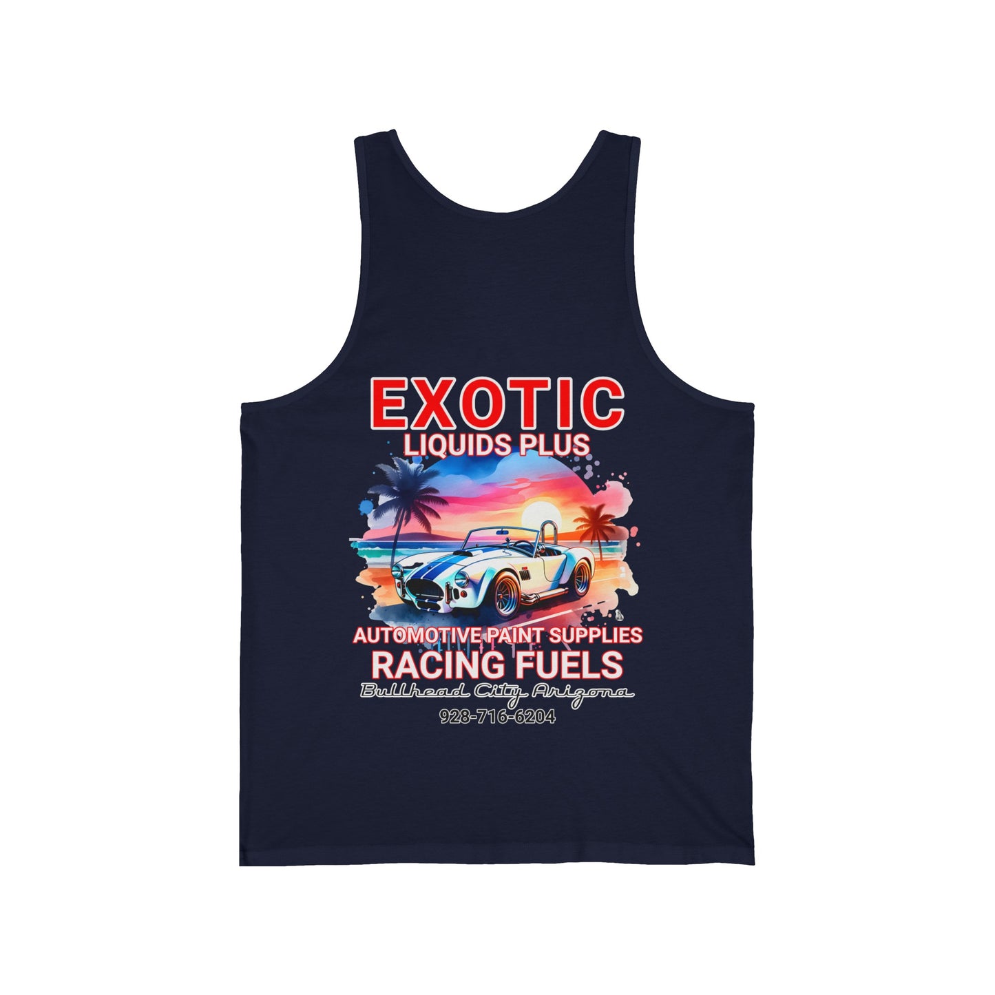 EXOTIC TANK FRONT AND BACK Unisex Jersey Tank