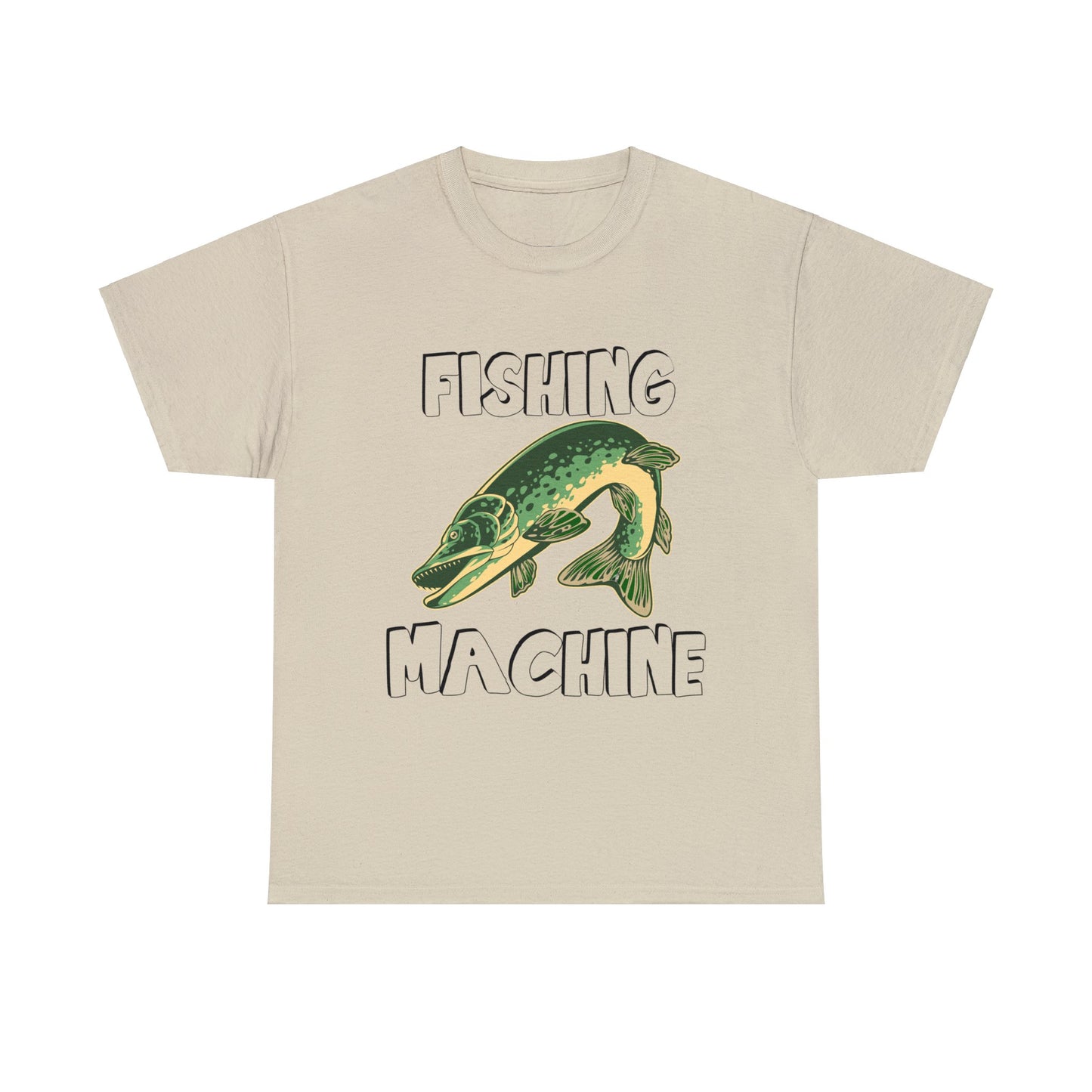 FISHING ON FRONT 5 Unisex Heavy Cotton Tee