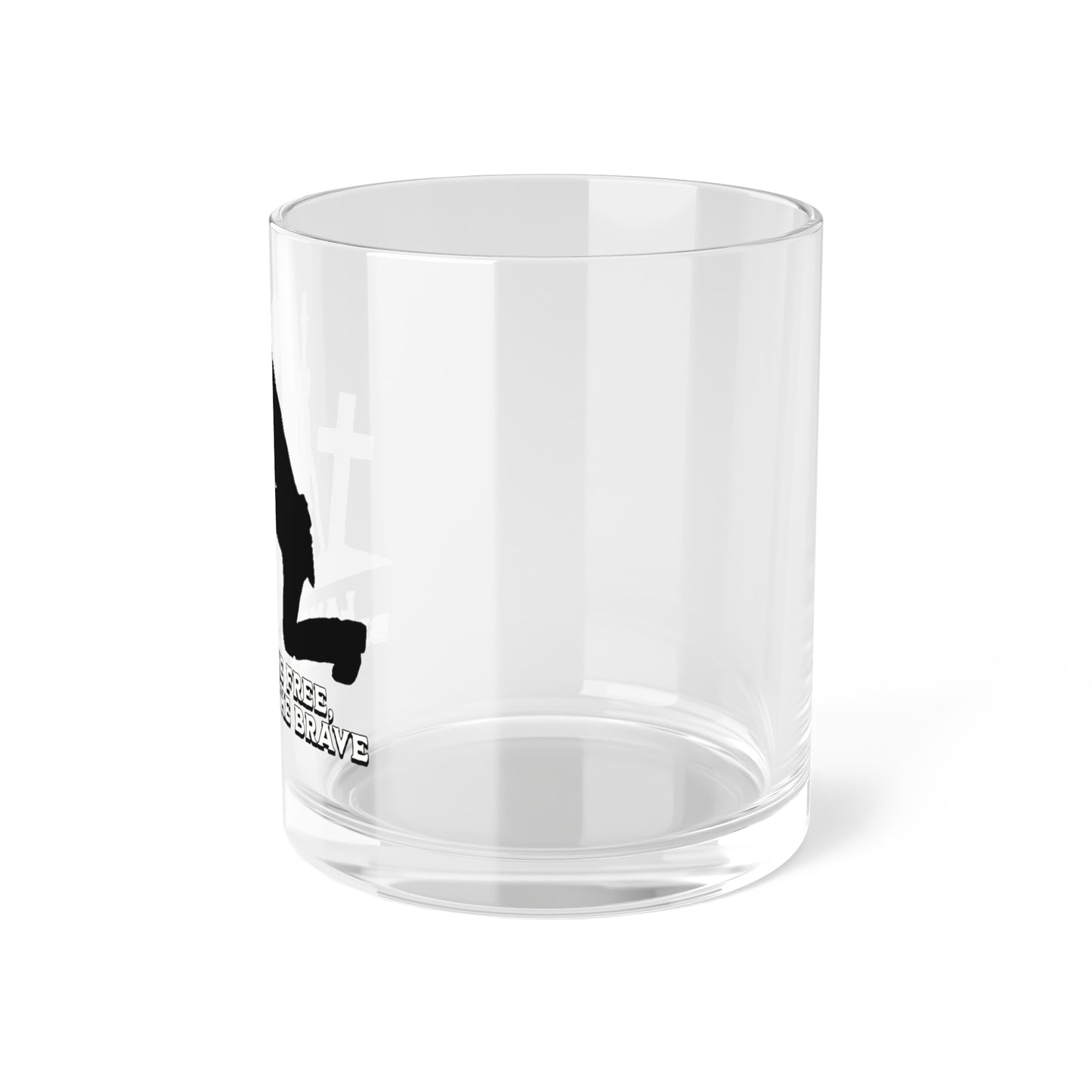 LAND OF THE FREE Bar Glass