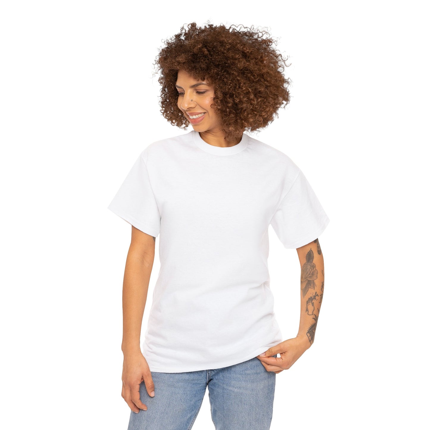 FISHING ON BACK Unisex Heavy Cotton Tee