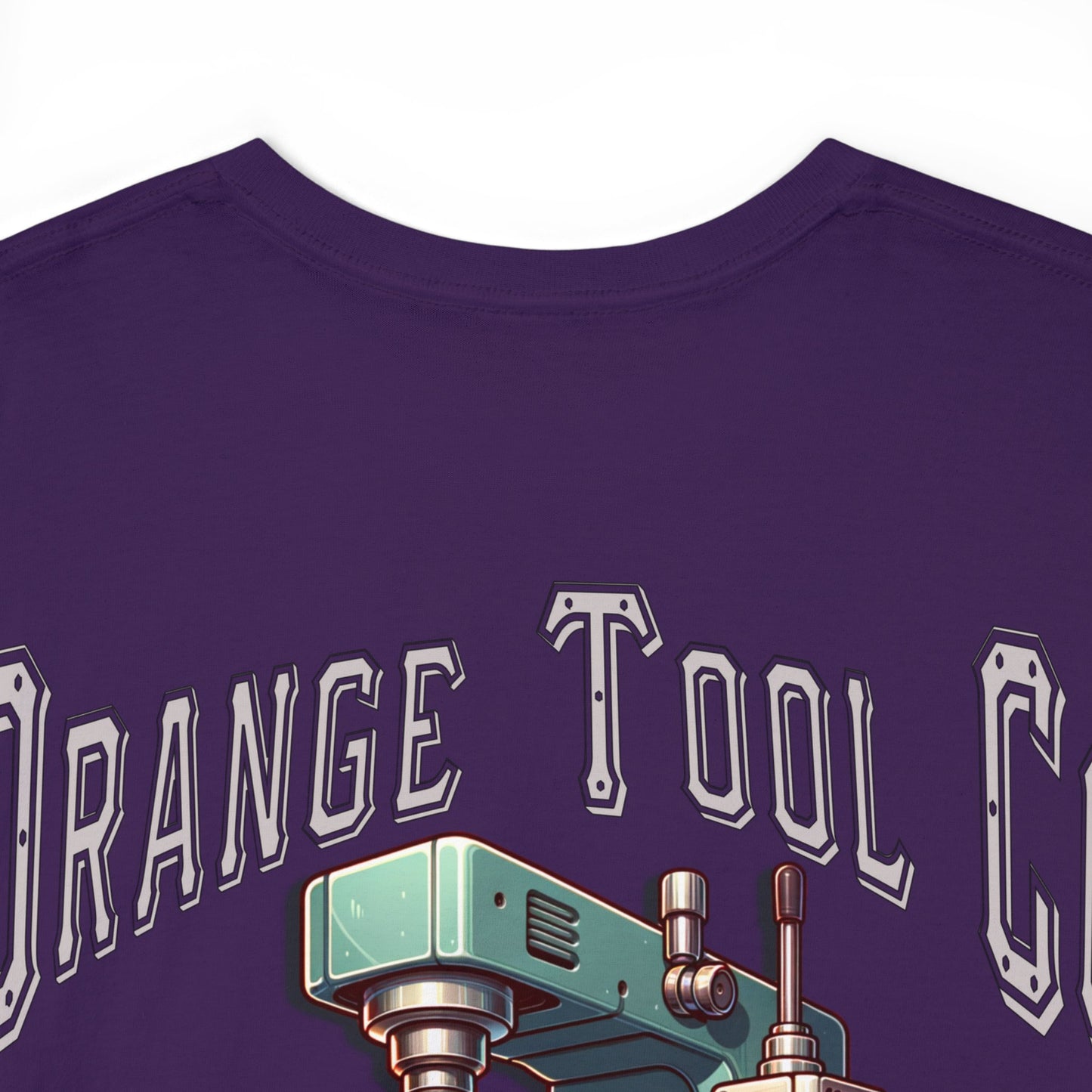 ORANGE TOOL ON BACK Unisex Heavy Cotton Tee