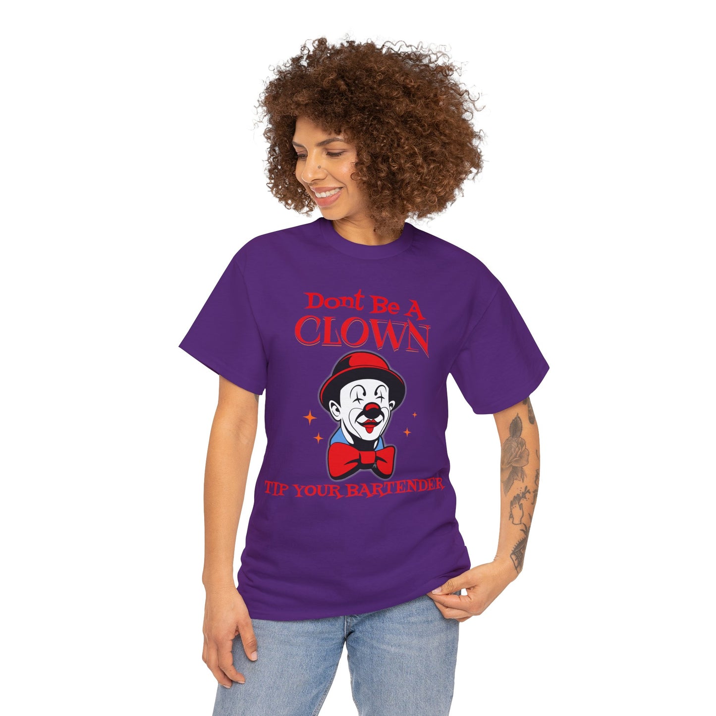 BARTENDER ON FRONT  Unisex Heavy Cotton Tee