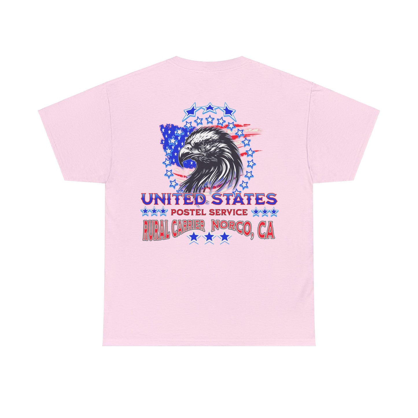 POSTAL CARRIER ON BACK Unisex Heavy Cotton Tee