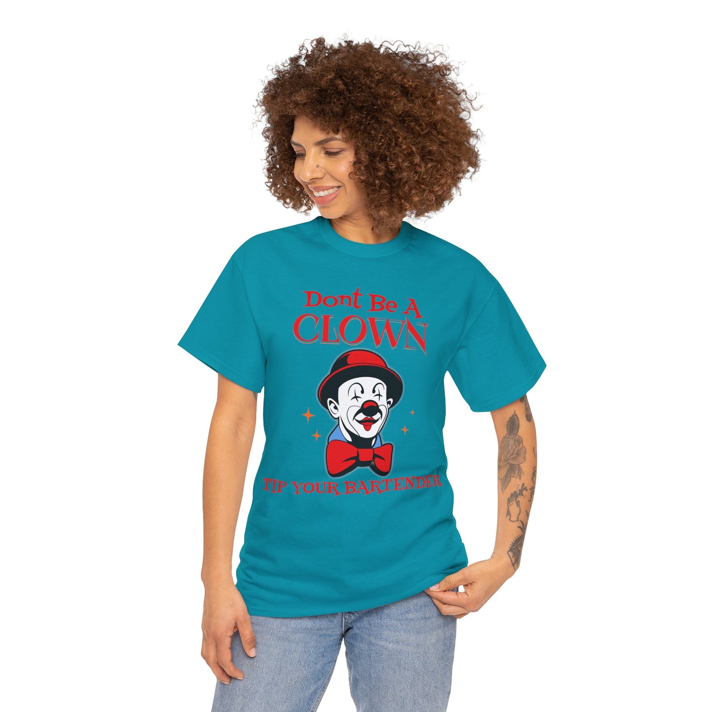 BARTENDER ON FRONT  Unisex Heavy Cotton Tee