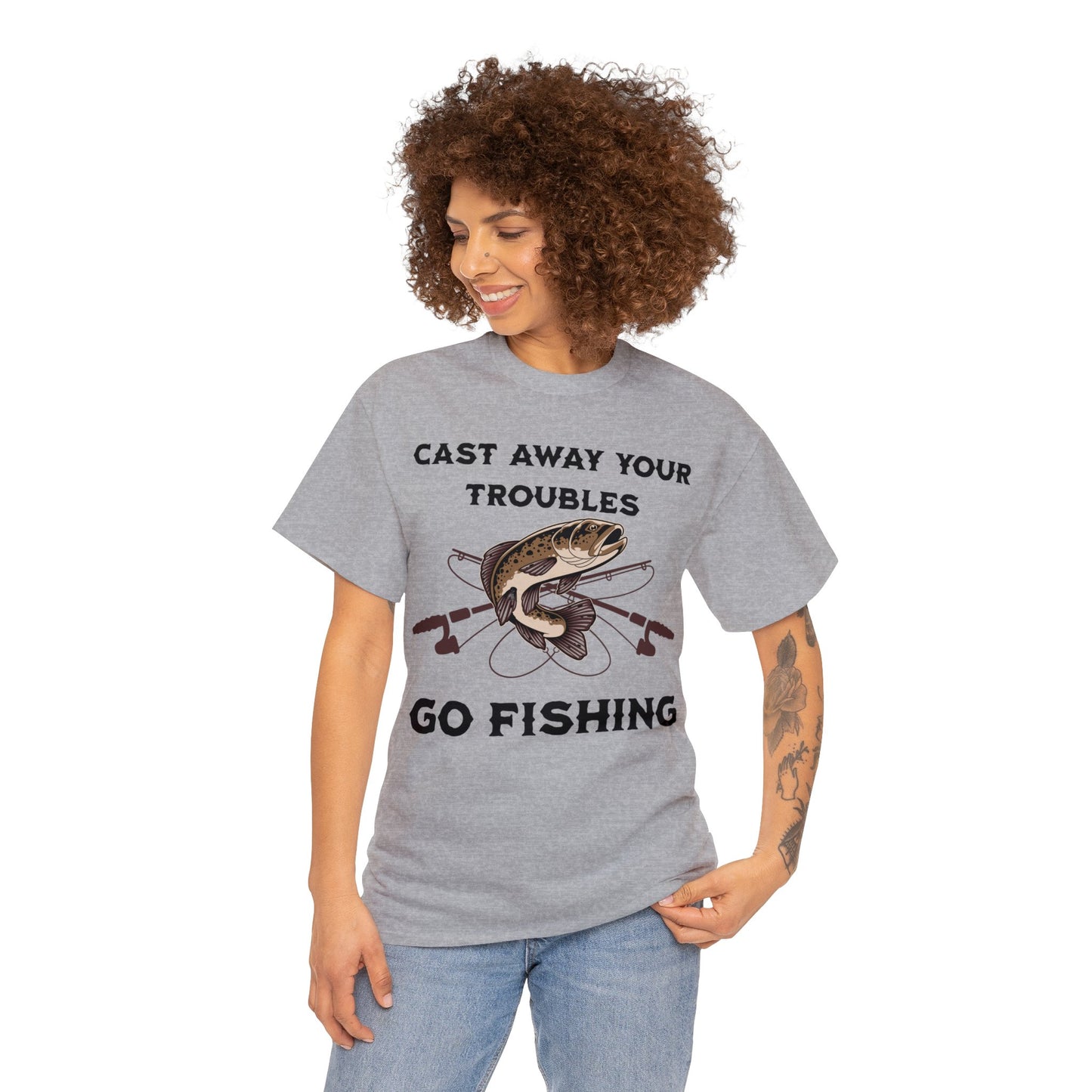 FISHING 4 Unisex Heavy Cotton Tee