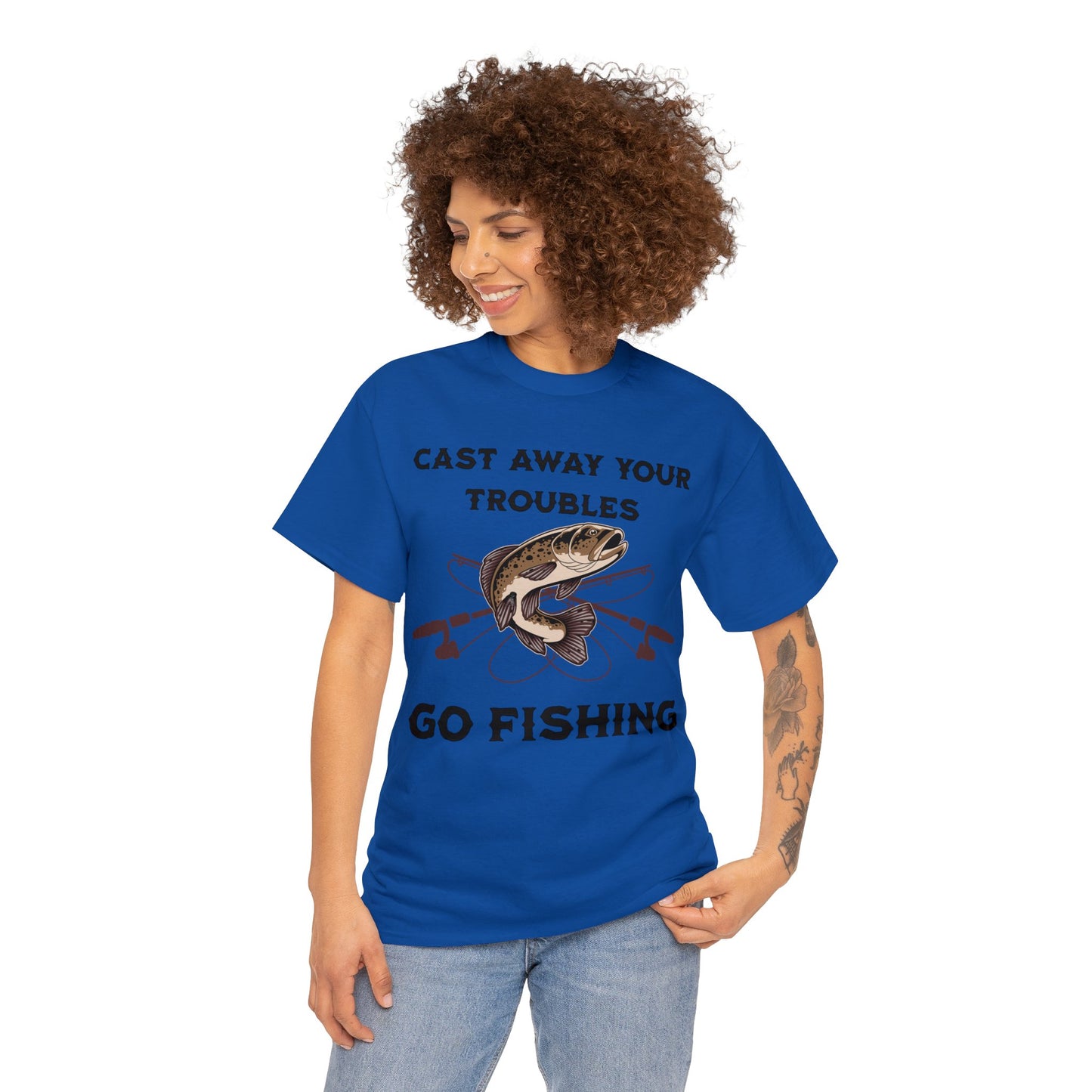 FISHING 3 Unisex Heavy Cotton Tee