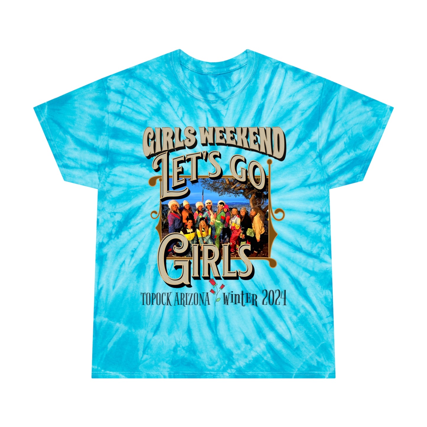 GIRLS WEEKEND Tie-Dye Tee, Cyclone