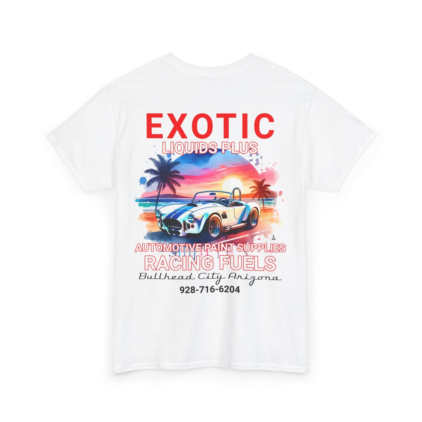 EXOTIC. BACK Unisex Heavy Cotton Tee
