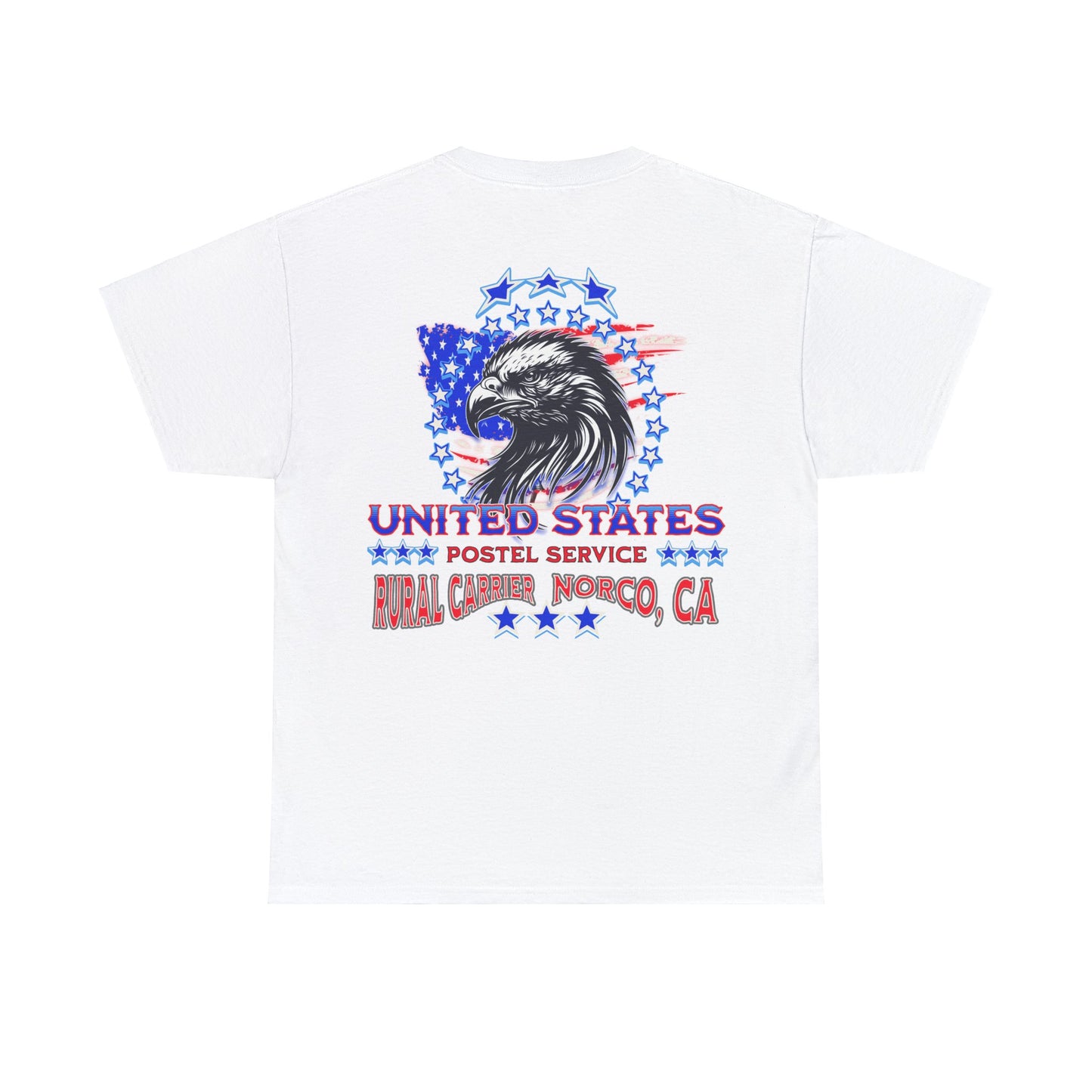 POSTAL CARRIER ON BACK Unisex Heavy Cotton Tee