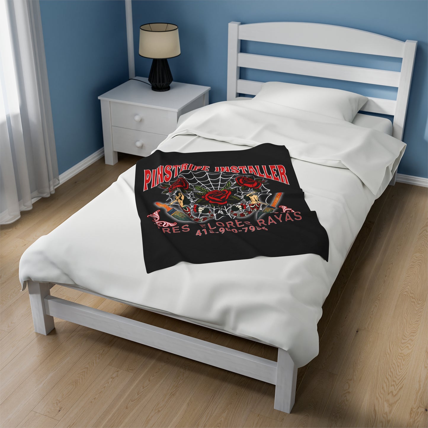 PINSTRIPER Velveteen Plush Blanket