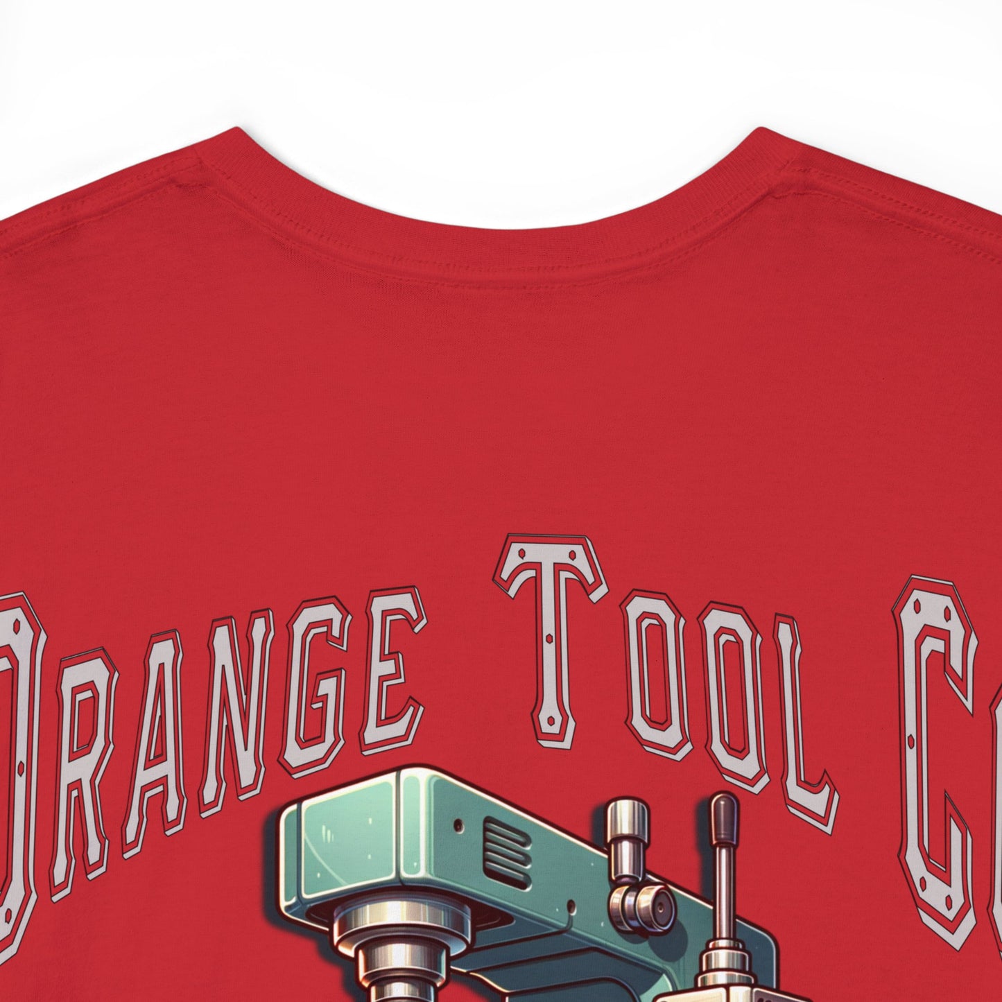 ORANGE TOOL ON BACK Unisex Heavy Cotton Tee