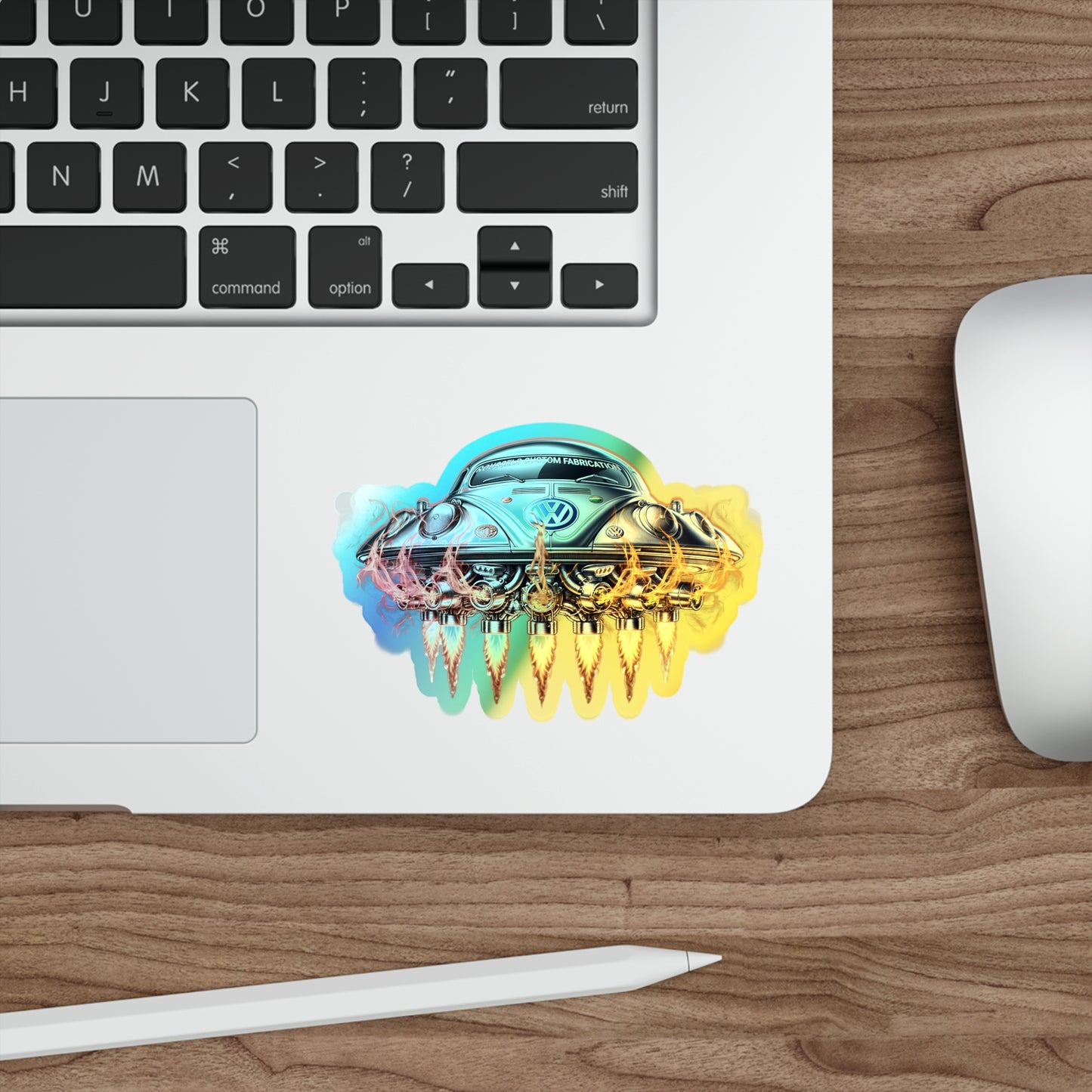 ROUSSE'L Holographic  SAUCER Die-cut Stickers