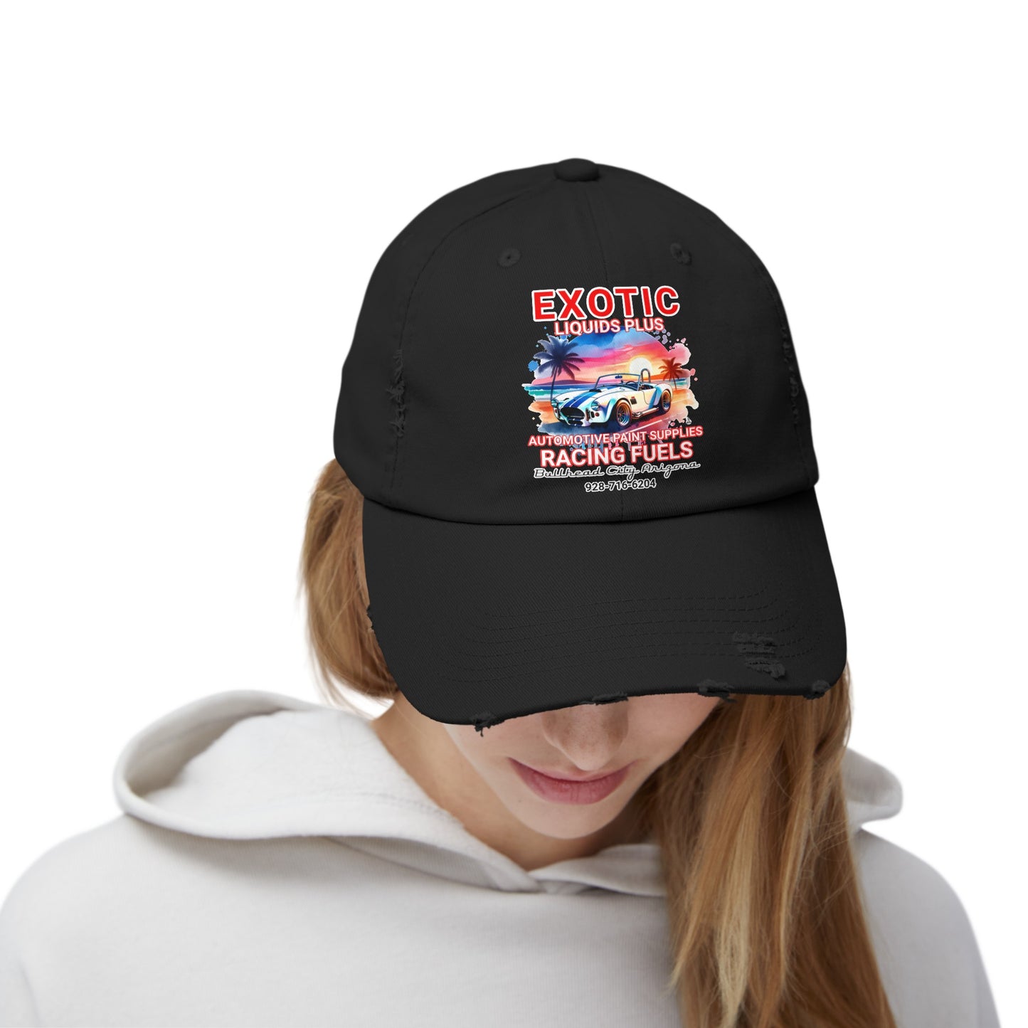 EXOTIC Unisex Distressed Cap