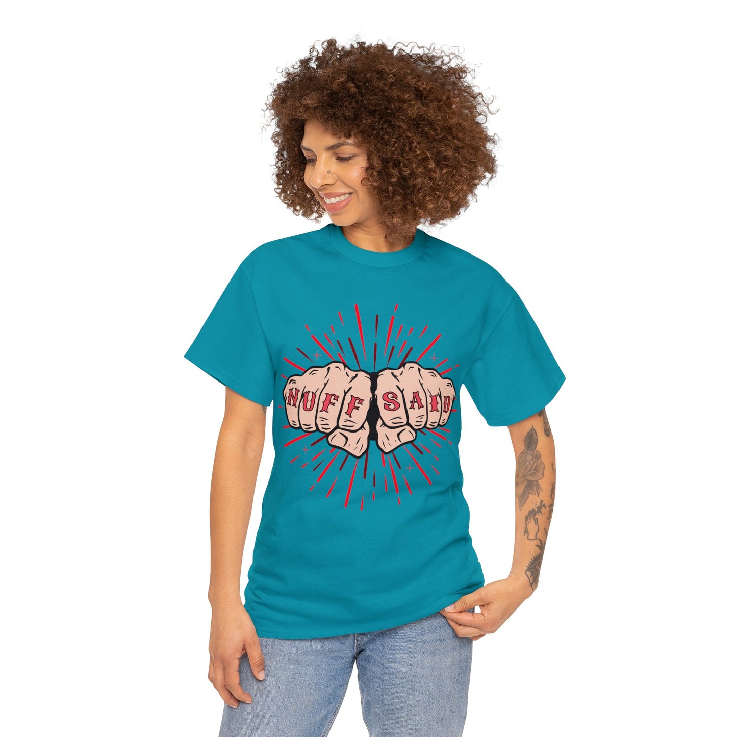 NUFF SAID Unisex Heavy Cotton Tee