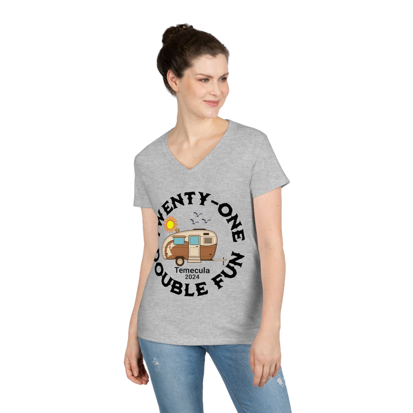 TWINS Ladies' V-Neck T-Shirt