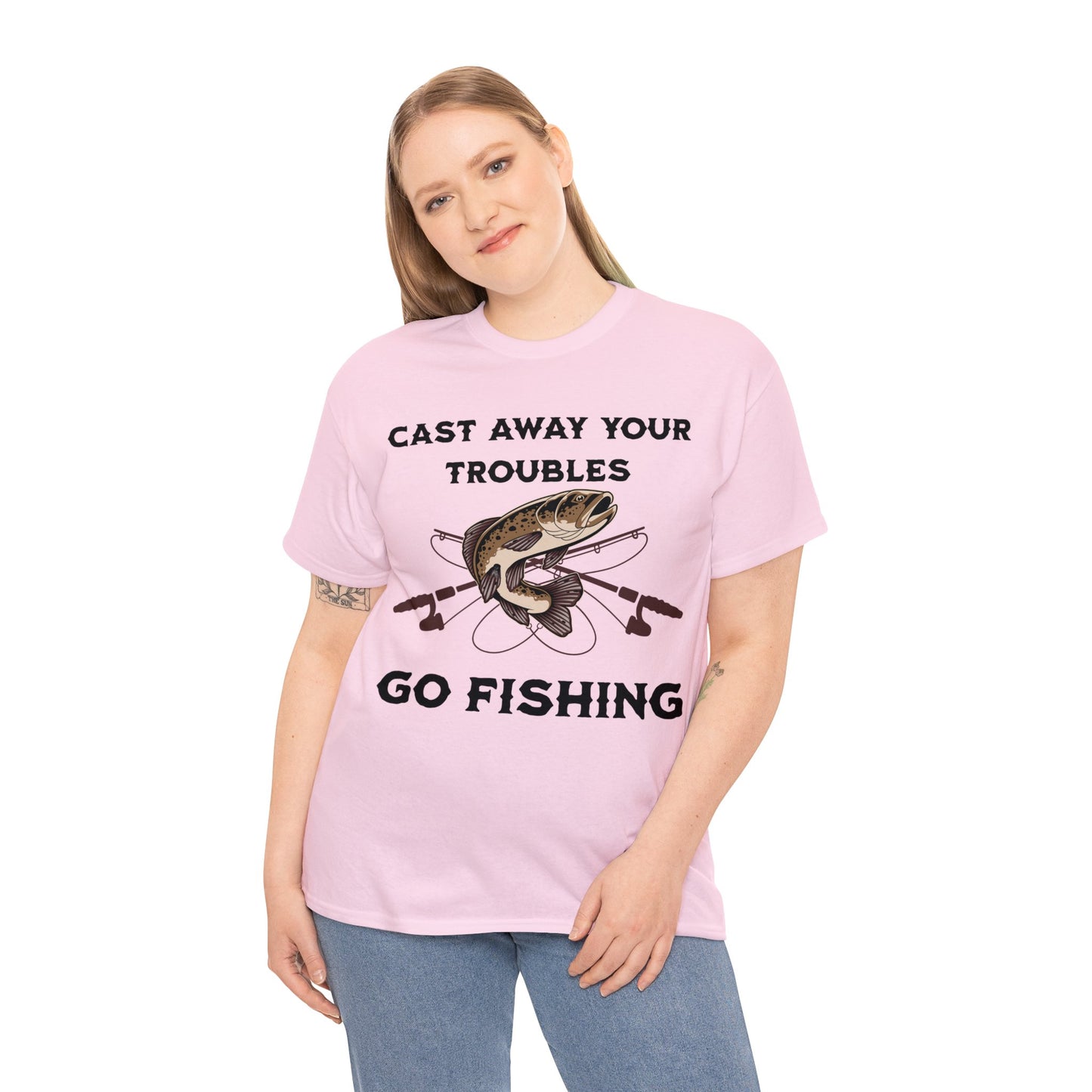FISHING 3 Unisex Heavy Cotton Tee