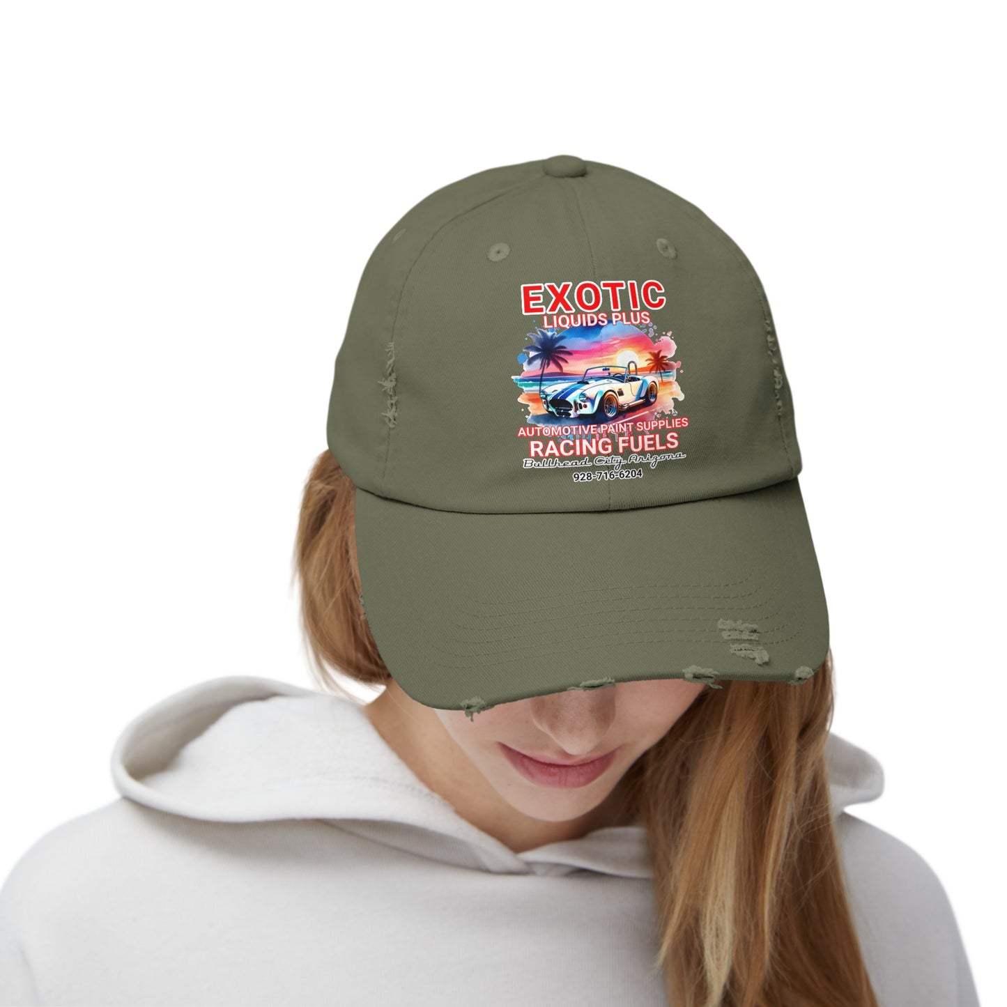 EXOTIC Unisex Distressed Cap