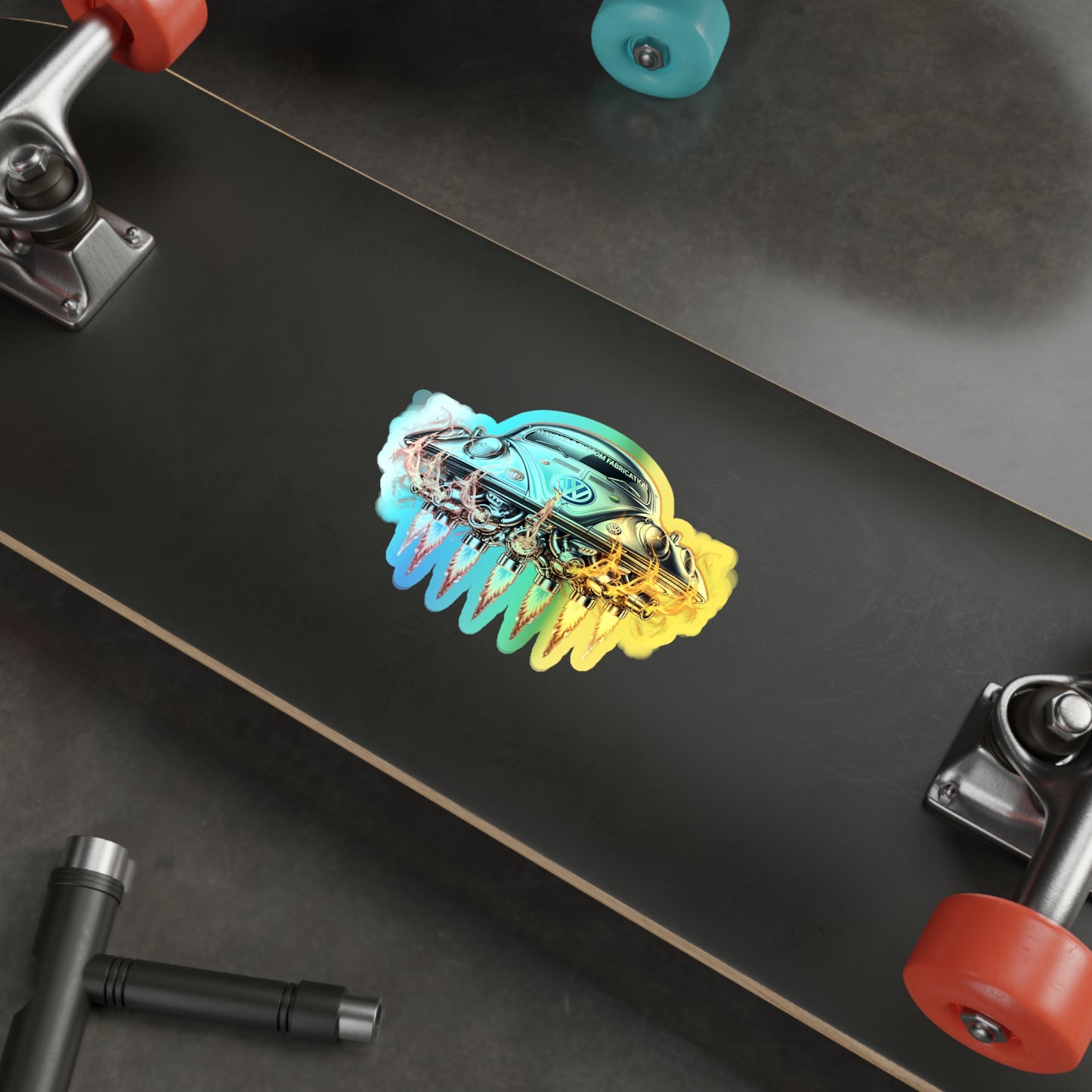 ROUSSE'L Holographic  SAUCER Die-cut Stickers
