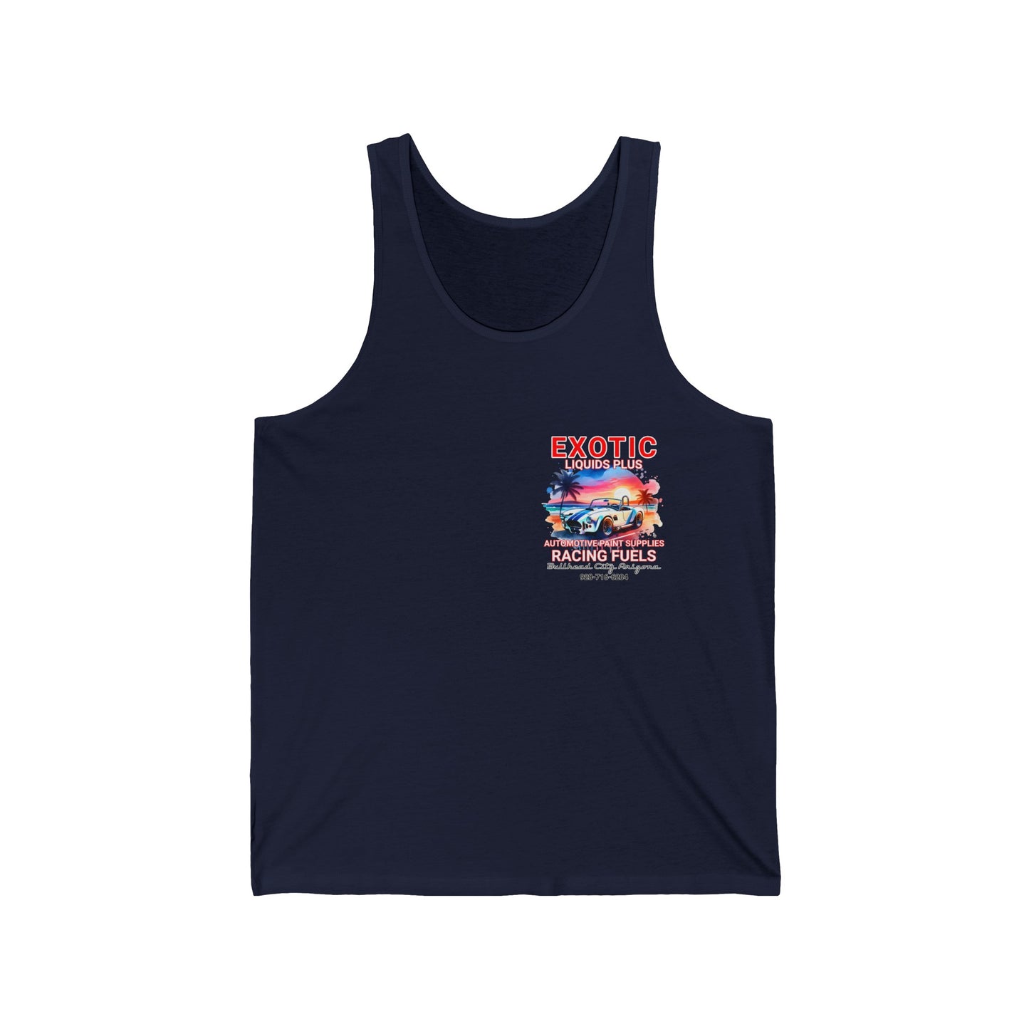 EXOTIC TANK FRONT AND BACK Unisex Jersey Tank