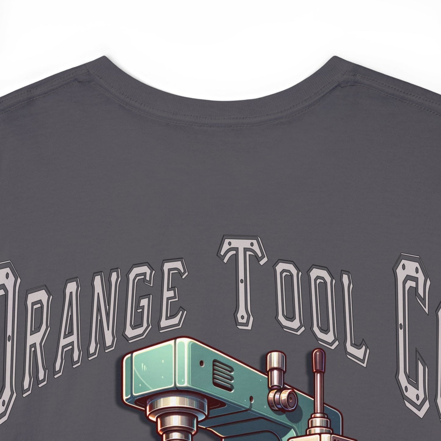 ORANGE TOOL ON BACK Unisex Heavy Cotton Tee