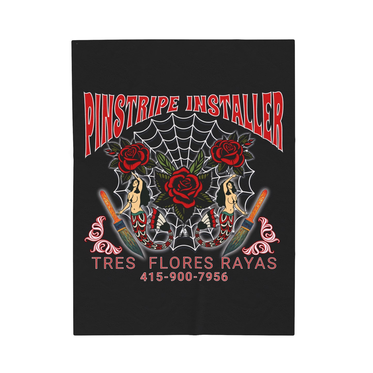 PINSTRIPER Velveteen Plush Blanket