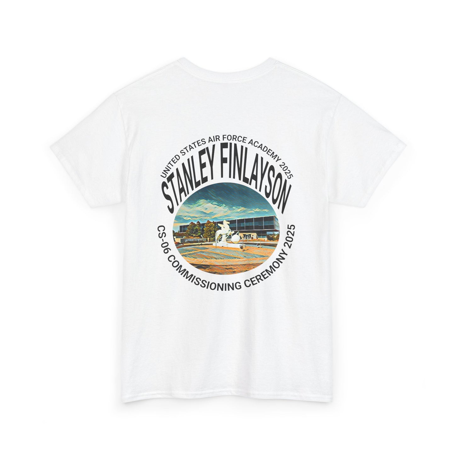AIR FORCE Commemorative Military T-Shirt for Air Force Graduation - Personalized Heavy Cotton Tee