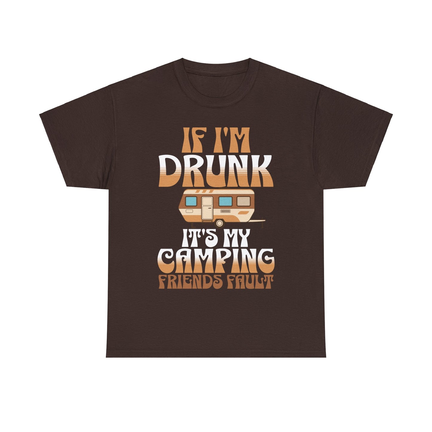 CAMPING ON FRONT  Unisex Heavy Cotton Tee