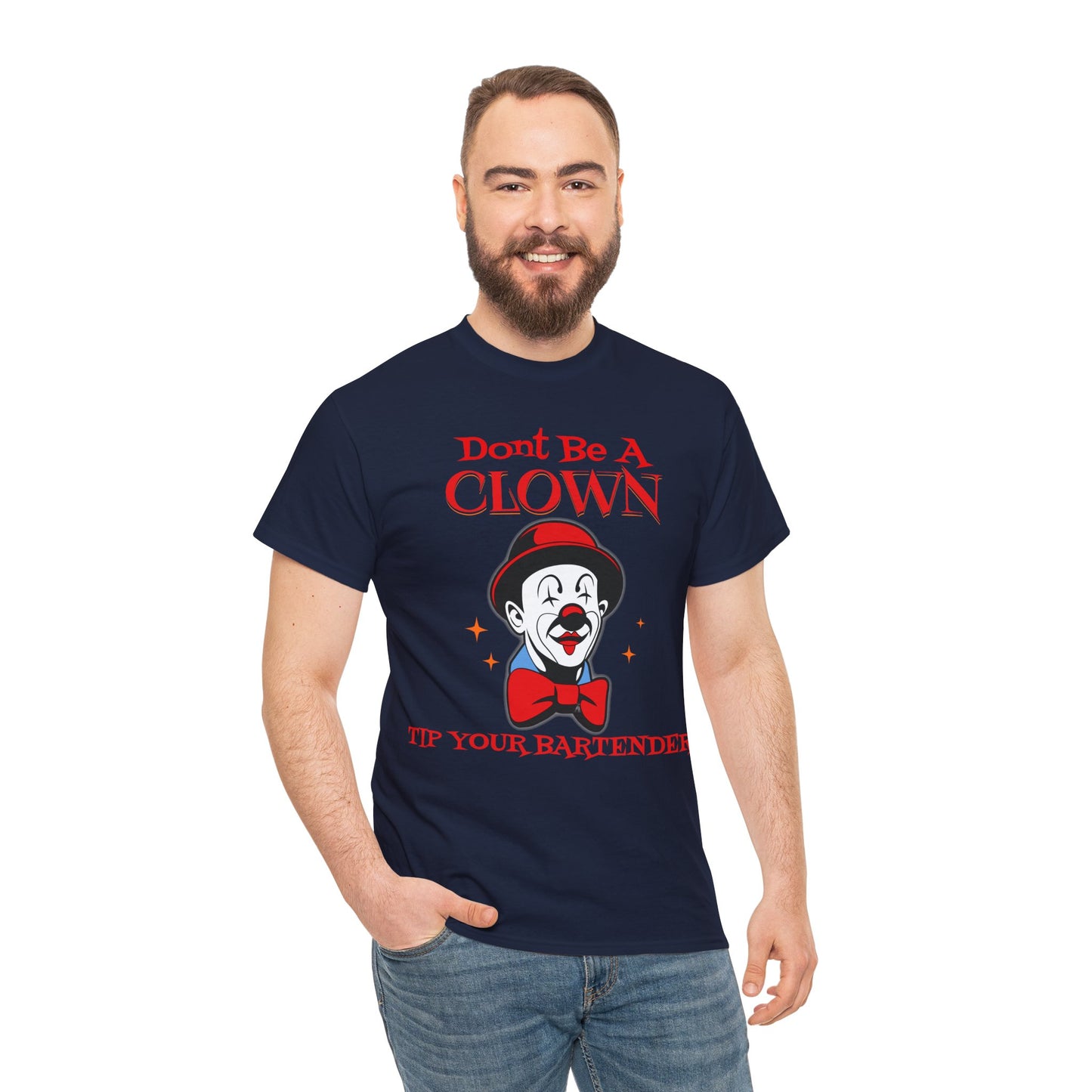 BARTENDER ON FRONT  Unisex Heavy Cotton Tee