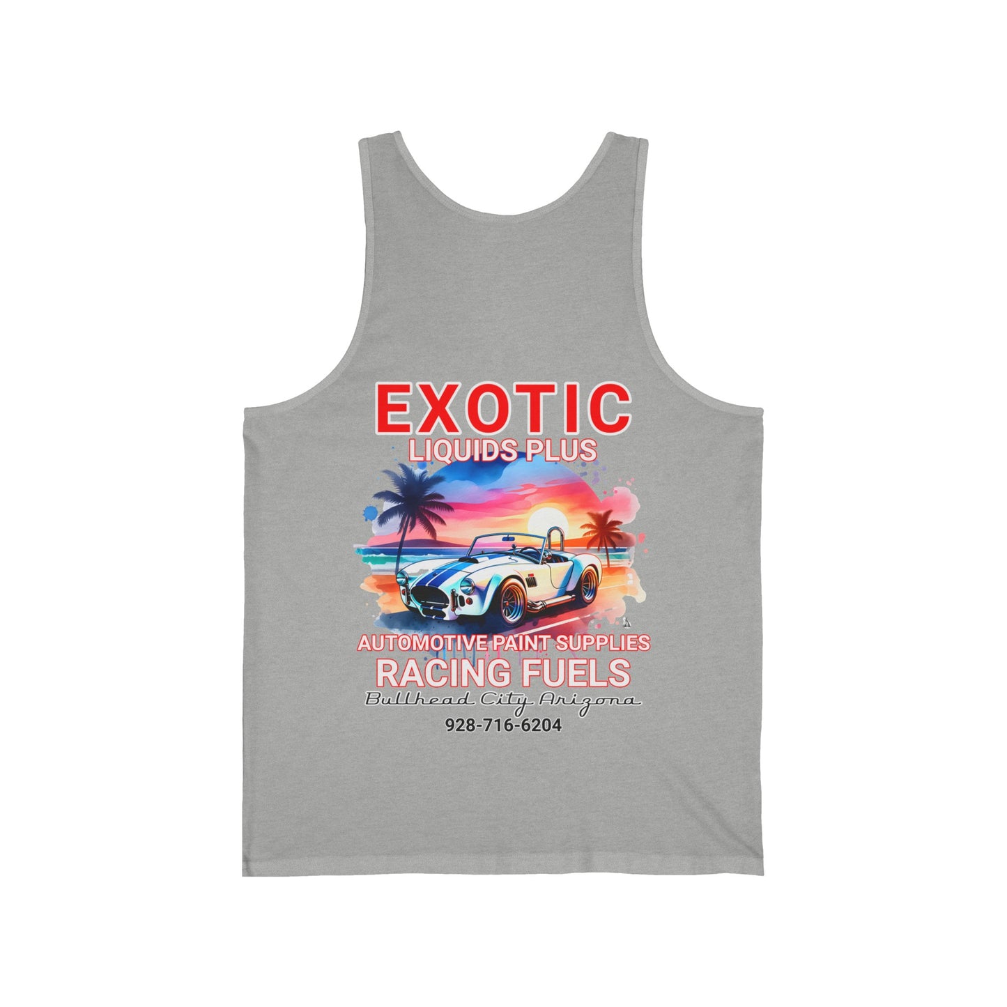 EXOTIC TANK FRONT AND BACK Unisex Jersey Tank