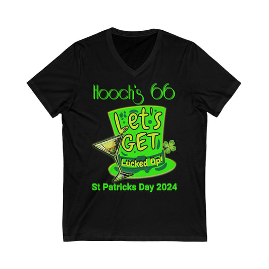 Hooch's bar Unisex Jersey Short Sleeve V-Neck Tee