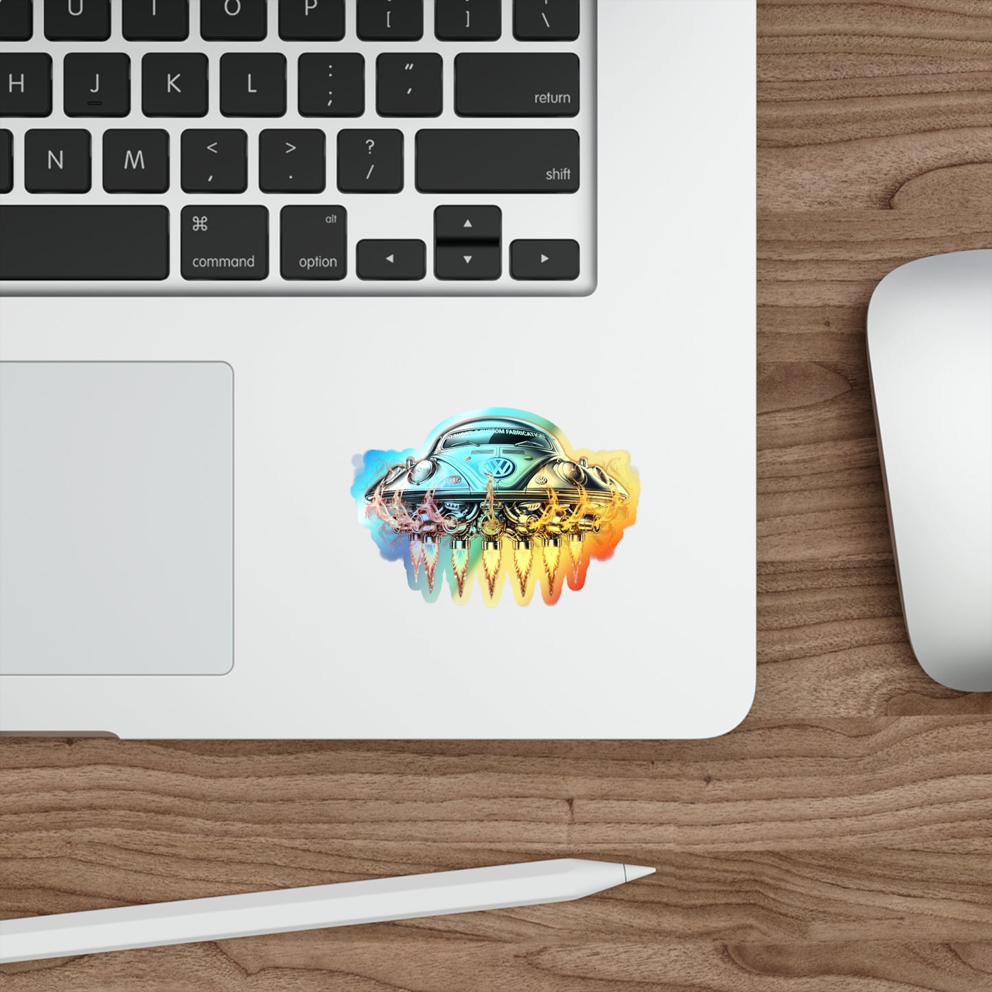 ROUSSE'L Holographic  SAUCER Die-cut Stickers