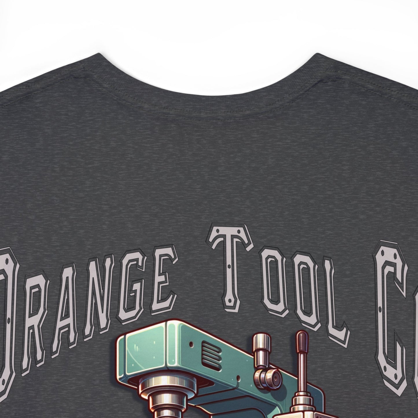 ORANGE TOOL ON BACK Unisex Heavy Cotton Tee