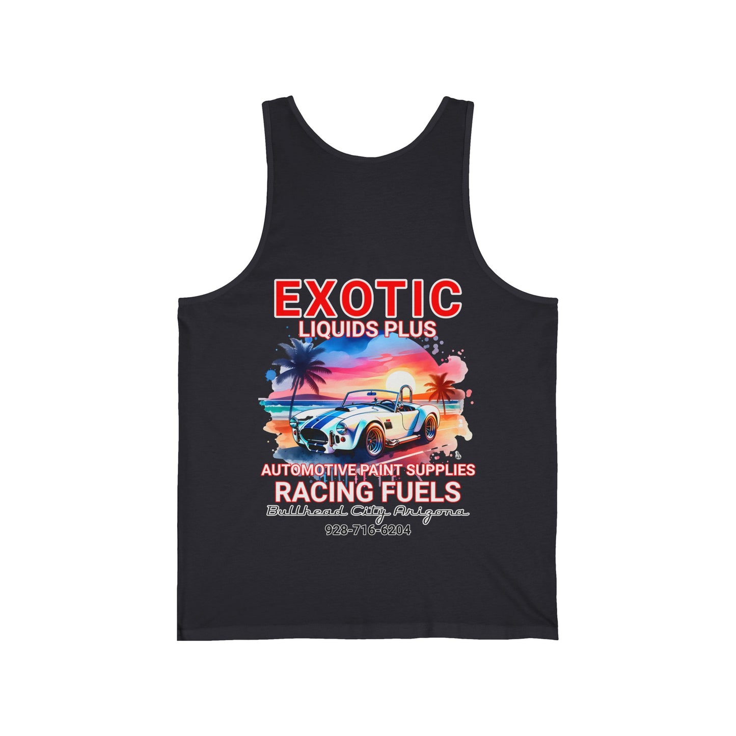 EXOTIC TANK FRONT AND BACK Unisex Jersey Tank