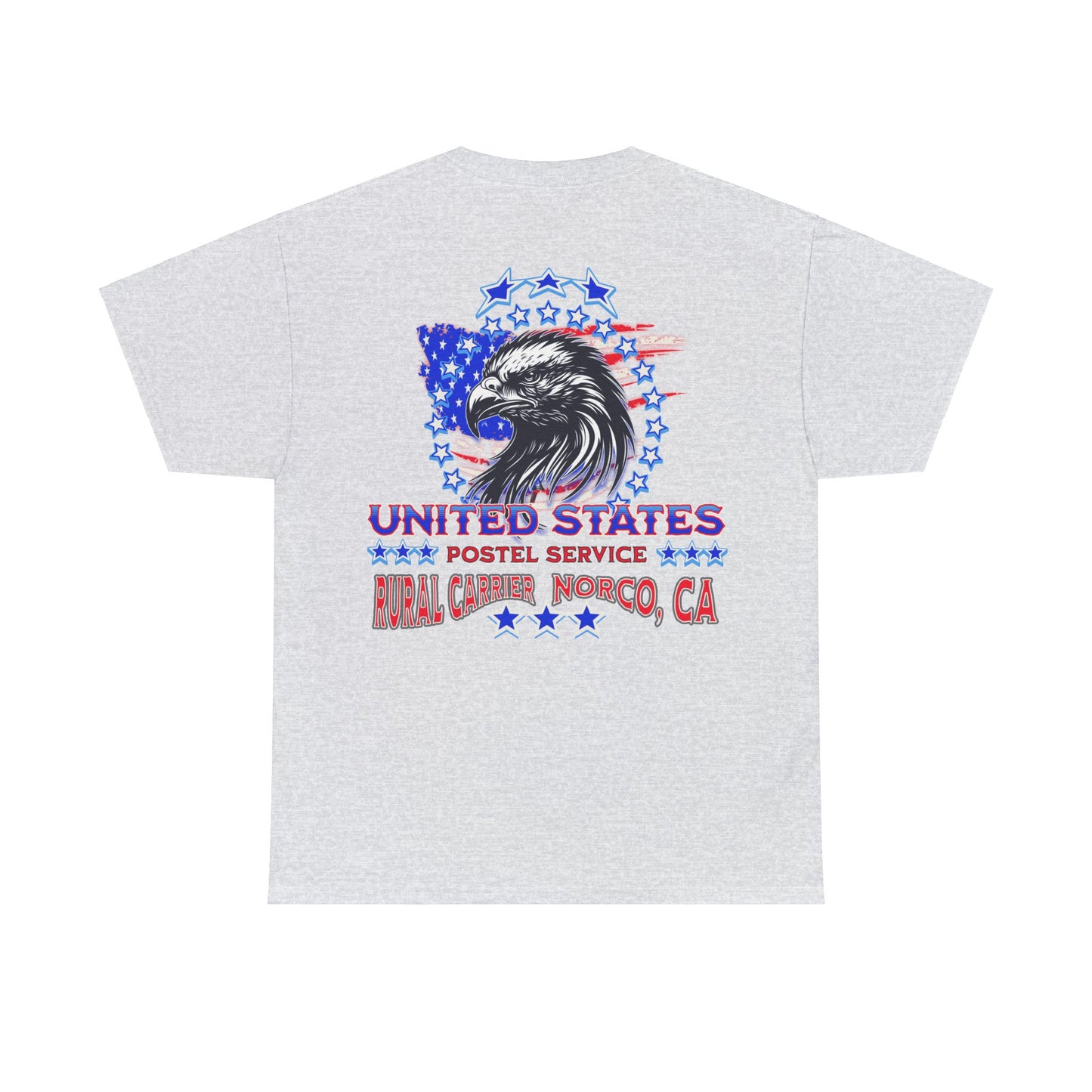 POSTAL CARRIER ON BACK Unisex Heavy Cotton Tee